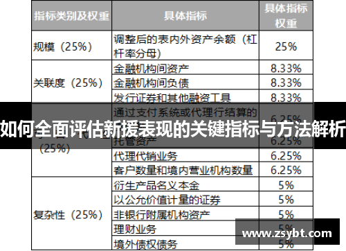 如何全面评估新援表现的关键指标与方法解析